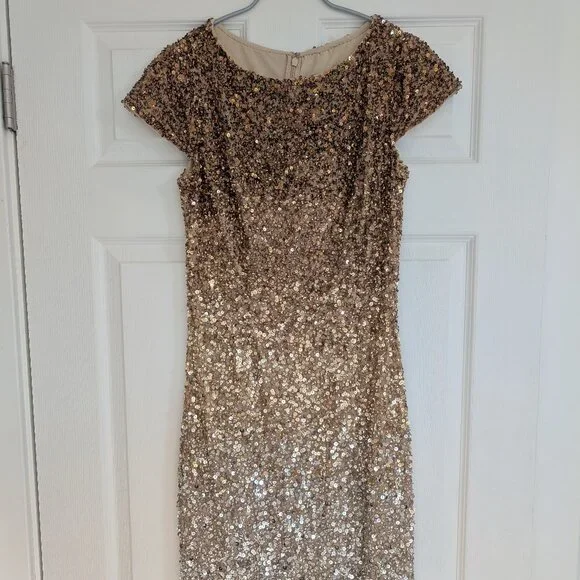 Theia 'Irma' ombre sequin dress - Picture 3 of 7
